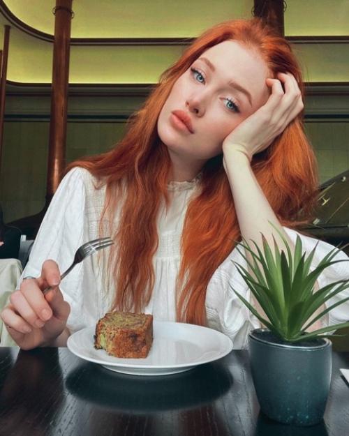 Анджелина Мишель - рыжая модель с нетипичной внешностью. 05