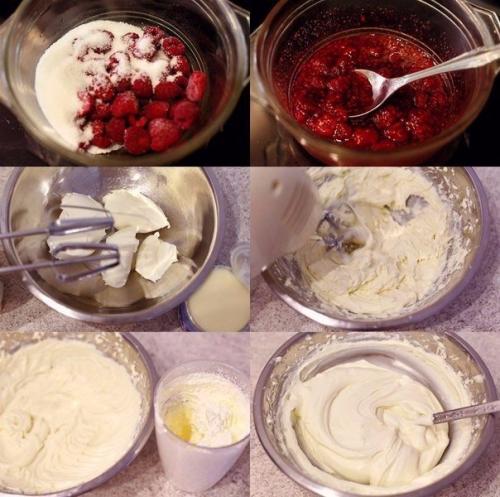 Торт наполеон с малиной рецепт.