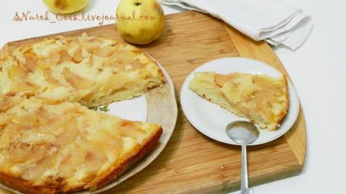 Заливной яблочный пирог.