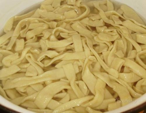 Фасолевый суп с домашней лапшой. 05 Фасолевый суп с домашней лапшой. 05