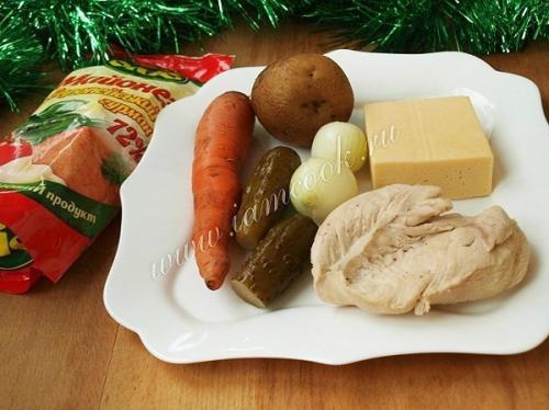 Салат Апельсиновая Долька. 01 Салат Апельсиновая Долька. 01