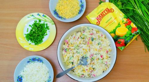 Салат крабовый Сказочный лес. 03