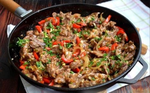 Говядина с болгарским перцем и соевым соусом. 02 Говядина с болгарским перцем и соевым соусом. 02