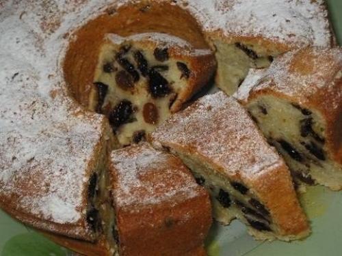 Йогуртовый кекс с черносливом. 04