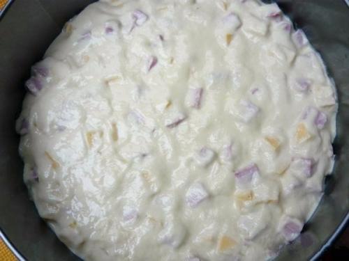 Пирог с колбасой и сыром на кефире. 06 Пирог с колбасой и сыром на кефире. 06