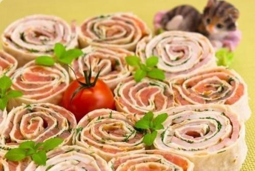 Закусочные рулеты из красной рыбы (6 рецептов: 02 Закусочные рулеты из красной рыбы (6 рецептов: 02