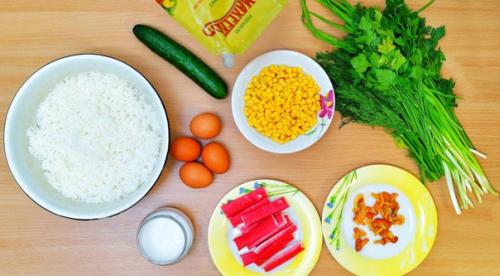 Салат крабовый Сказочный лес. 01