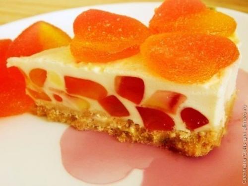 Торт - желе Нежность торт без выпечки.