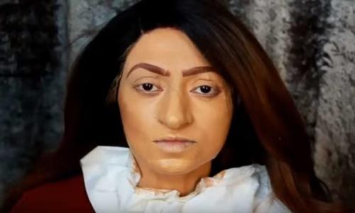 Макияж для девушки Асии, которая страдает буллёзным эпидермолизом. 02