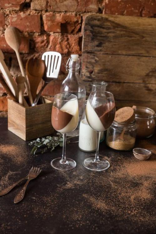 Шоколадно - ванильная панна - котта? 01