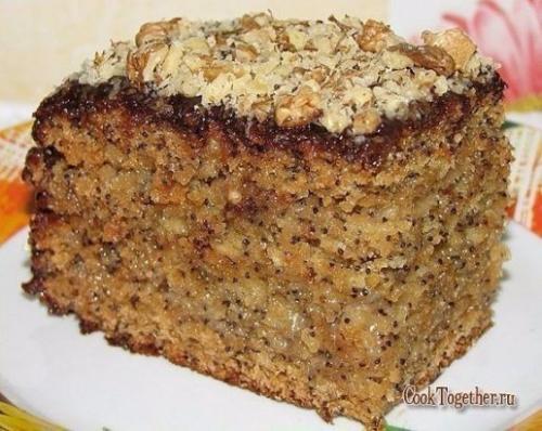 Торт медово - маковый.

