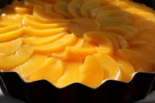 Нежный сметанник с персиками. 08 Нежный сметанник с персиками. 08