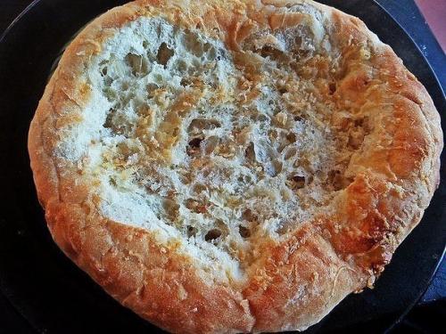 Глазунья в лепёшке.  Ингредиенты: 04