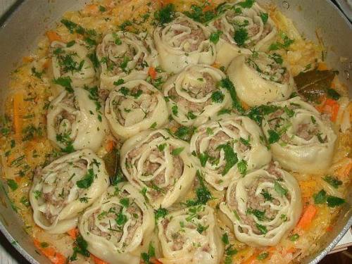 Ленивые пельмени.  Вкусно, красиво и готовится проще простого.