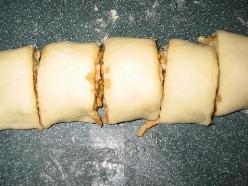 Булочки с яблоком из быстрого теста. 03 Булочки с яблоком из быстрого теста. 03