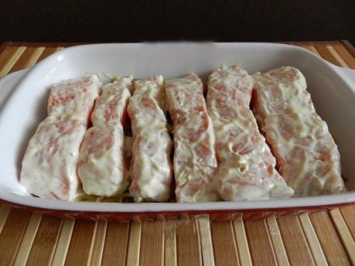 Запечённая сёмга с сыром. 03 Запечённая сёмга с сыром. 03