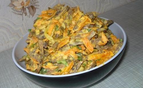 Печёночный салат. Ингредиенты: Печёночный салат. Ингредиенты: