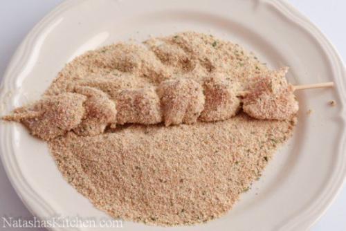 Панированные шашлычки из курицы. 05 Панированные шашлычки из курицы. 05