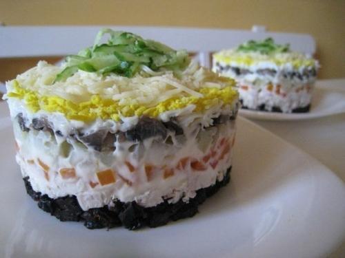 Салат Венеция.  Несколько вариантов рецепта. Салат Венеция.  Несколько вариантов рецепта.