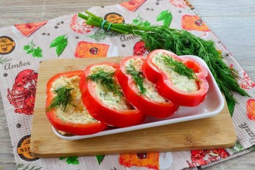 Красивая закуска из перцев и сыра. 04 Красивая закуска из перцев и сыра. 04