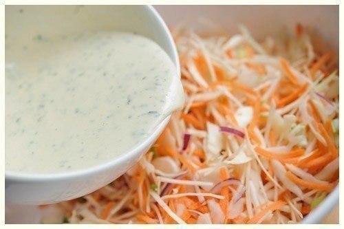 Капустный салат.  Ингредиенты: 05