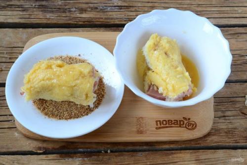 Сытные рулетики из хлеба. 04