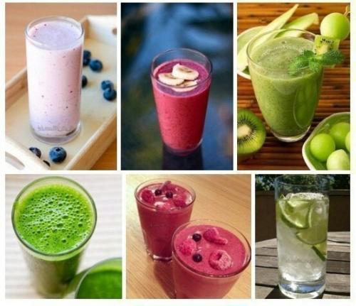 Утренние бодрящие коктейли.