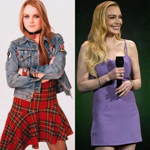 Линдси лохан и Джейми ли Кёртис во время презентации комедии чумовая пятница 2. 01