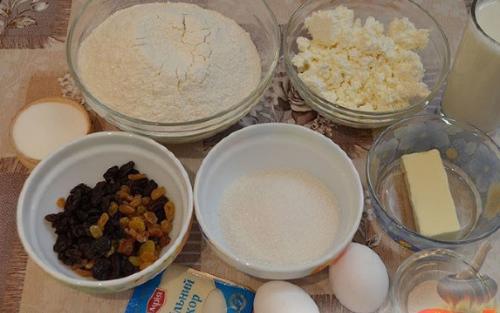 Творожные куличики. Продукты. 01 Творожные куличики. Продукты. 01