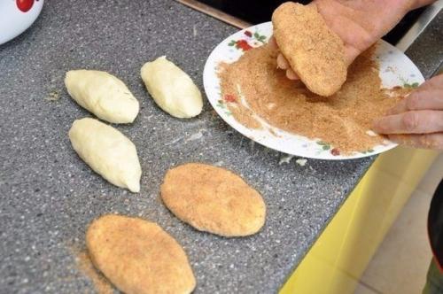 Картофельные котлеты с грибной подливкой. 03