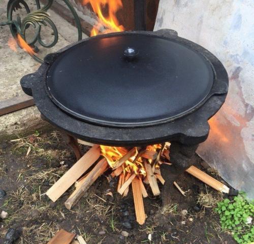 Хашлама в казане на костре. 05