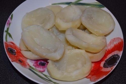 Картофель, фаршированный копченой курицей и овощами под сыром. 06 Картофель, фаршированный копченой курицей и овощами под сыром. 06