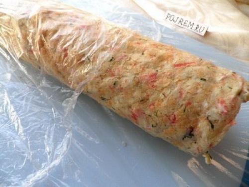 Рулеты из лаваша с крабовыми палочками. 01 Рулеты из лаваша с крабовыми палочками. 01