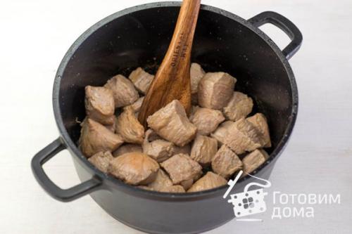 Телятина, тушенная со сливками и вином. 03