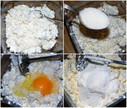 Балабушки творожные. Ингредиенты: 01 Балабушки творожные. Ингредиенты: 01