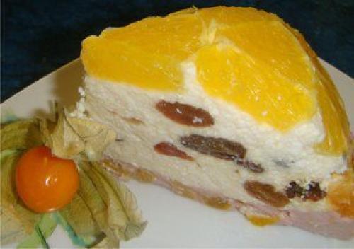 Творожной торт с апельсинами. Творожной торт с апельсинами.