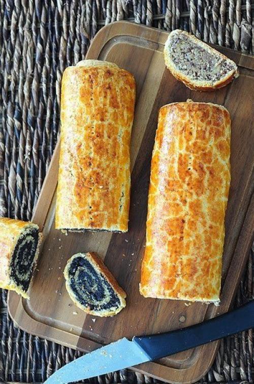 Рулет с маком и орехами.