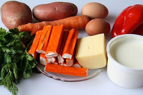 Зимний салат Под Снегом. 01 Зимний салат Под Снегом. 01