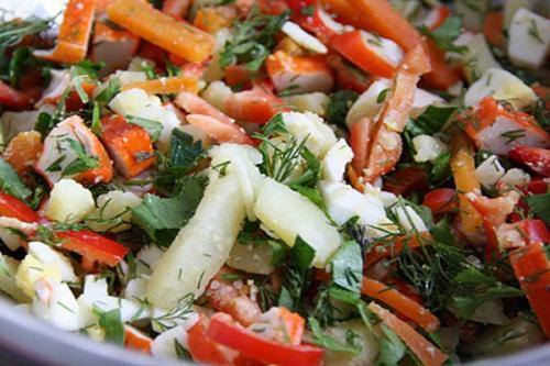 Зимний салат Под Снегом. 04 Зимний салат Под Снегом. 04