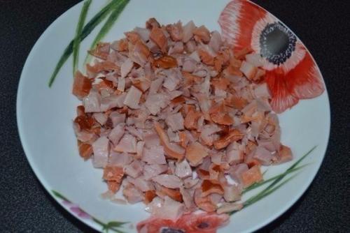 Картофель, фаршированный копченой курицей и овощами под сыром. 01 Картофель, фаршированный копченой курицей и овощами под сыром. 01