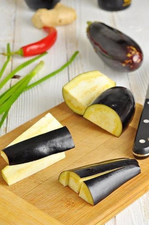 Баклажаны в остром чесночном соусе по-китайски. 01 Баклажаны в остром чесночном соусе по-китайски. 01