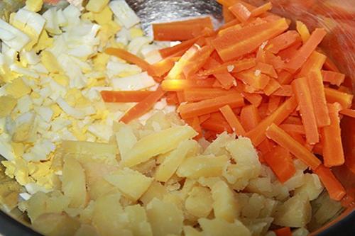 Зимний салат Под Снегом. 03 Зимний салат Под Снегом. 03