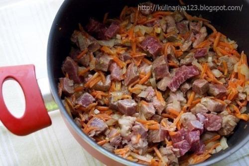 Картошечка, тушенная с мясом (как в д/садике). 02