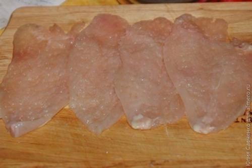 Куриные отбивные в сырном кляре. 01