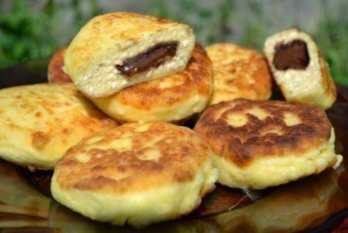 Сырники с шоколадом. Сырники с шоколадом.