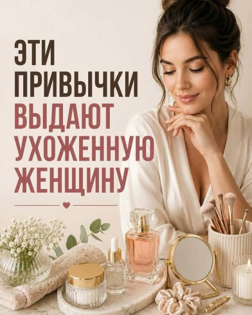 Ухоженность складывается не из дорогой косметики, а из маленьких привычек. 

