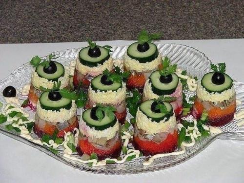 Закуска Селедка под Шубой.