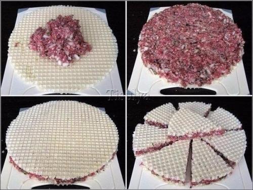 Треугольные котлетки. Ингредиенты: 02 Треугольные котлетки. Ингредиенты: 02