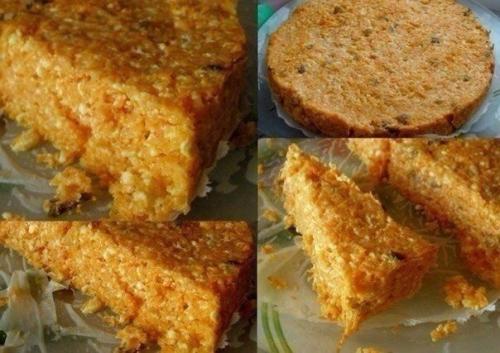 Морковно - творожный пудинг.