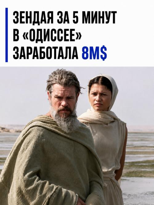 По сообщениям СМИ, зендея получила около 8 миллионов долларов за роль богини Афины в 